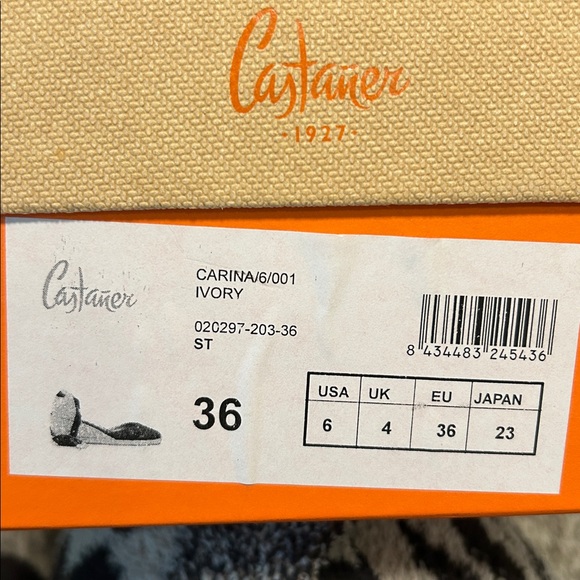 Castaner Elegant Cream Espadrille Wedges - Picture 6 of 6